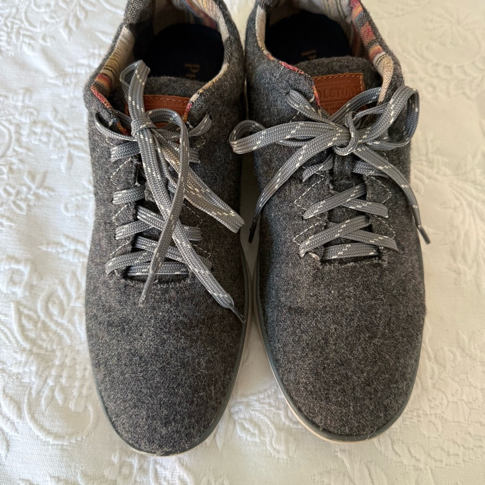Pendleton Gray Wool Sneakers. Size 9 - image 2